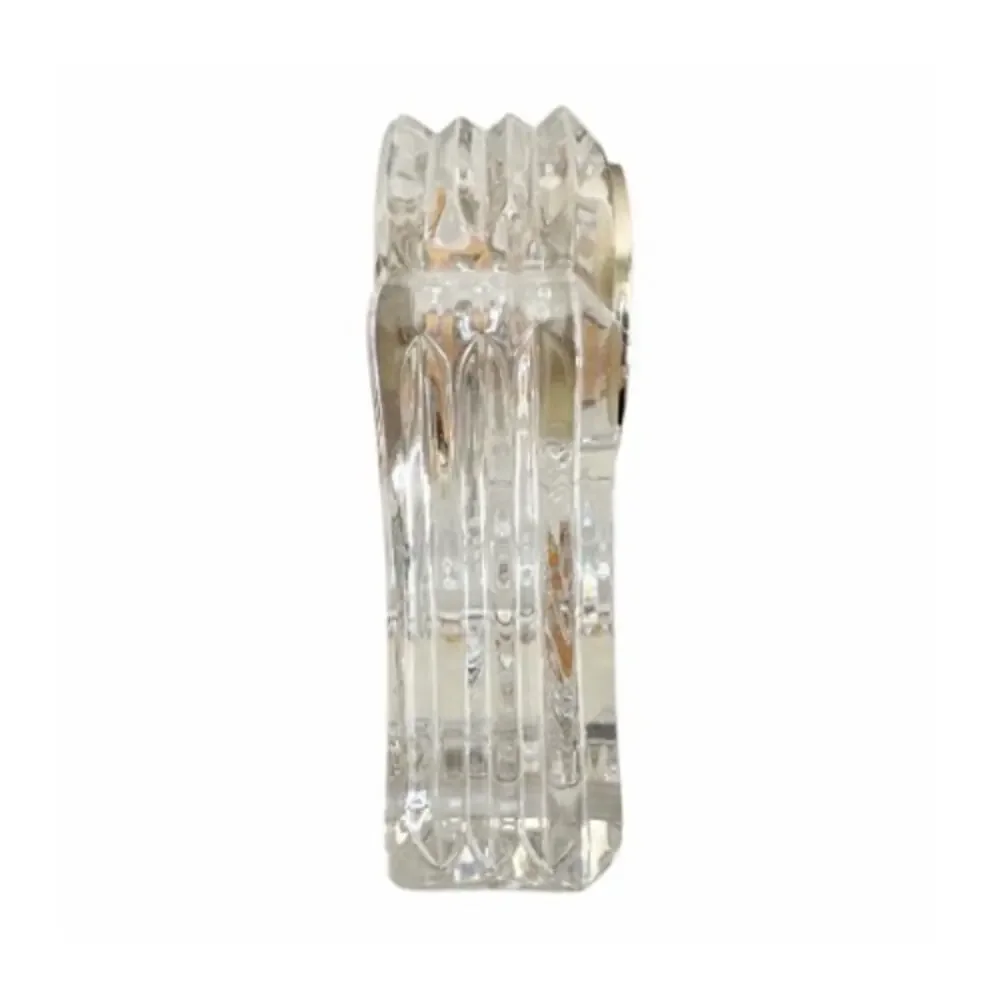 Waterford Abbey Crystal Small Quartz Desk Battery Clock
